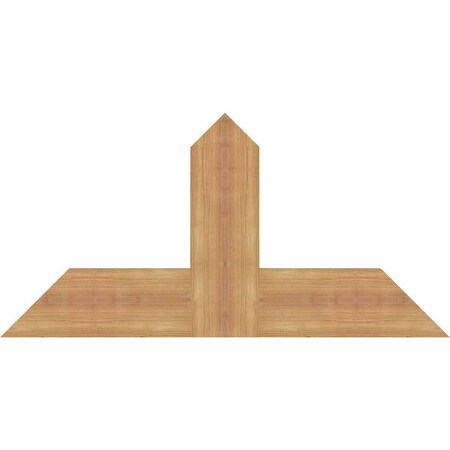 Ekena Millwork Portland Timber Gable Bracket, Western Red Cedar, 36"W x 18"H x 1 1/2"D x 5 1/2"F, 12/12 Pitch GBW036X18X0206POR00SWR